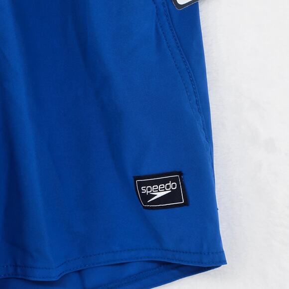 Speedo Mens Swim Trunks Blue Size Small Marina Flex Volley 17" Pocket NWT - Picture 5 of 12